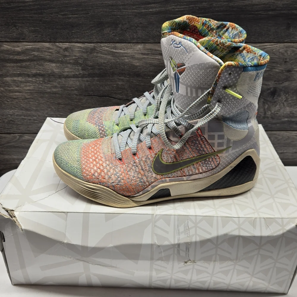 Nike Kobe 9 IX Elite Premium What The Kobe 678301-904 Shoes Men‎ Sz 10.5 W/Box
